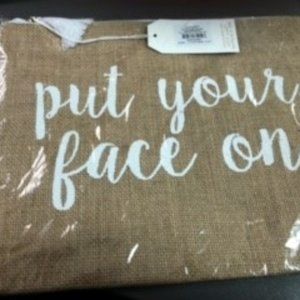Mud Pie Burlap Bag